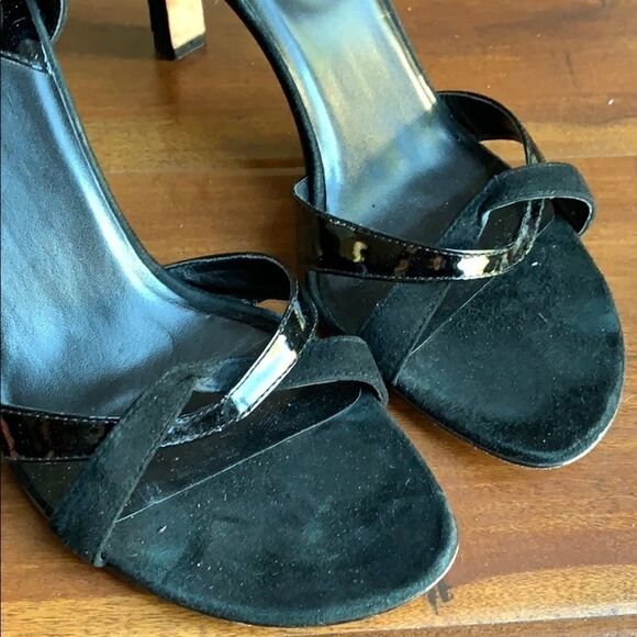 𝅺ARTURO Chiang Patent Suede High Heel Sandal Shoes - Picture 4 of 8